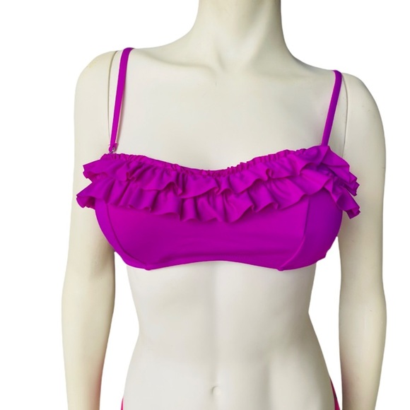 APT.9 Magenta Bandeau Swimsuit Bikini Top - Picture 6 of 8